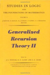 book Generalized Recursion Theory II: Proceedings of the 1977 Oslo Symposium: Symposium Proceedings