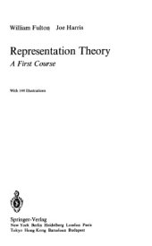 book Representation Theory, A First Course