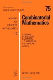 book Combinatorial Mathematics, Proceedings of the International Colloquium on Graph Theory and Combinatorics