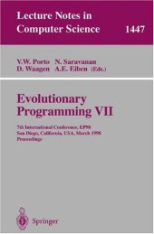 book Evolutionary Programming VII: 7th International Conference, EP98 San Diego, California, USA, March 25–27, 1998 Proceedings