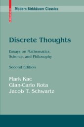 book Discrete Thoughts: Essays on Mathematics, Science, and Philosophy