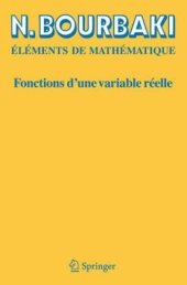 book Éléments de Mathématique: Fonctions d'une variable reelle. Theorie elementaire