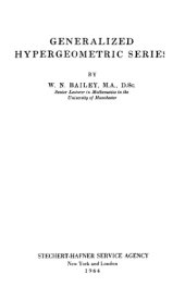 book Generalized hypergeometric series 