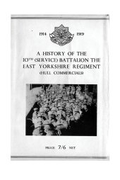 book Hull Commercials: A History of the 10th (Service) Battalion of the East Yorkshire Regiment