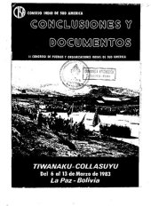 book II Congreso de Pueblos y Organizaciones Indias de Sud América, Tiwanaku - Collasuyu, del 6 al 13 de marzo de 1983. Conclusiones y documentos