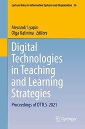 book Digital Technologies in Teaching and Learning Strategies: Proceedings of DTTLS-2021