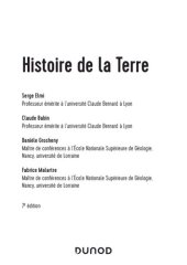 book Histoire de la Terre