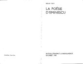 book La poesie dˋEminescu