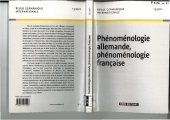 book Phénoménologie allemande, phénoménologie française