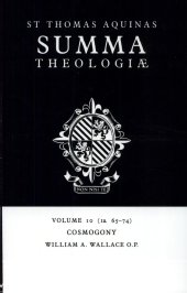 book Summa Theologiae: Volume 10, Cosmogony: 1a. 65-74