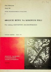 book 600-lecie bitwy na Kosowym Polu