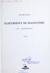 book Elektrisitet og magnetisme 1 : Elektrostatikk