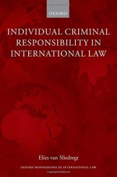 book Individual Criminal Responsibility in International Law