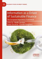 book Information as a Driver of Sustainable Finance: The European Regulatory Framework