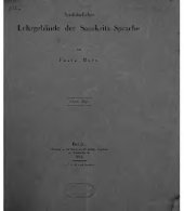 book Ausführliches Lehrgebäude der Sanskrita-Sprache [Sanskrit]