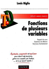 book FONCTIONS DE PLUSIEURS VARIABLES. Rappels de cours, questions de réflexion, exercices d'entraînement