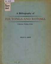 book A bibliography of Fiji, Tonga and Rotuma