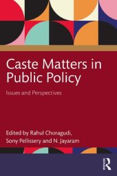 book Caste Matters in Public Policy: Issues and Perspectives