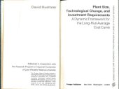 book Plant size, technological change, and investment requirements : a dynamic framework for the long-run average cost curve