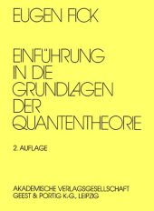 book Einführung in die Grundlagen der Quantentheorie