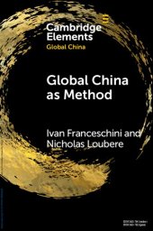 book Global China as Method