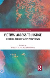 book Victims' Access to Justice: Historical and Comparative Perspectives