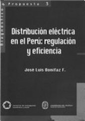 book Distribución eléctrica en el Perú: regulación y eficiencia