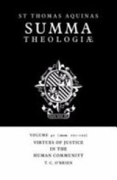 book Summa Theologiae: Volume 41, Virtues of Justice in the Human Community: 2a2ae. 101-122