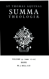 book Summa Theologiae: Volume 33, Hope: 2a2ae. 17-22