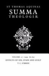 book Summa Theologiae: Volume 27, Effects of Sin, Stain and Guilt: 1a2ae. 86-89