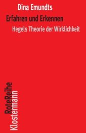 book Erfahren und Erkennen: Hegels Theorie der Wirklichkeit