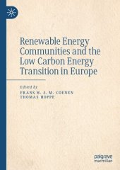 book Renewable energy communities and the low carbon energy transition in Europe