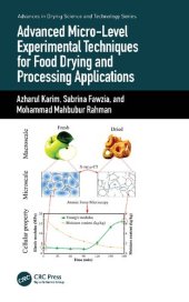 book Advanced Micro-Level Experimental Techniques for Food Drying and Processing Applications