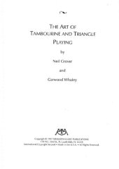 book The Art of Tambourine and Triangle Playing