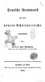 book Deutsche Grammatik für den höhern Schulunterricht