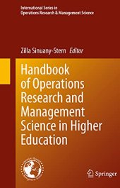 book Handbook of Operations Research and Management Science in Higher Education