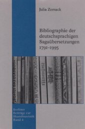 book Bibliographie der deutschsprachigen Sagaübersetzungen 1791-1995