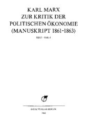 book MEGA² II.03.6 - Karl Marx - Zur Kritik der politischen Ökonomie (Manuskript 1861–1863). Teil 6