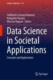 book Data Science in Societal Applications: Concepts and Implications