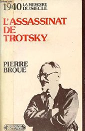 book L'assassinat de Trotsky: 1940