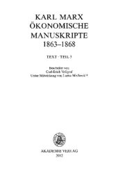 book MEGA² II.04.3 - Karl Marx - Manuskripte 1863-1868 - Teil 3