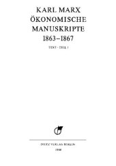 book MEGA² II.04.1 - Karl Marx - Manuskripte 1863-1867 - Teil 1