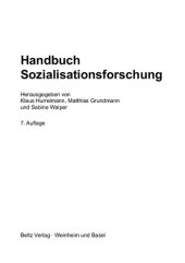 book Handbuch Sozialisationsforschung