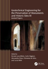 book Geotechnical Engineering for the Preservation of Monuments and Historic Sites III: Invited Papers