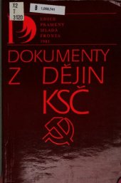 book Dokumenty z dějin KSČ