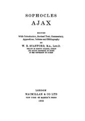 book Ajax. Edited, with introduction, revised text, commentary, appendixes, indexes, and bibliography