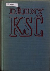 book Dějiny KSČ (Komunistické strany Československa)