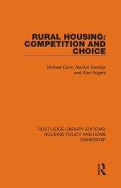 book Rural Housing: Competition and Choice