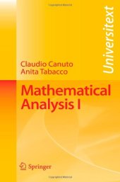 book Mathematical Analysis I: v. 1 