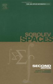 book Sobolev Spaces. Pure and applied Mathematics 